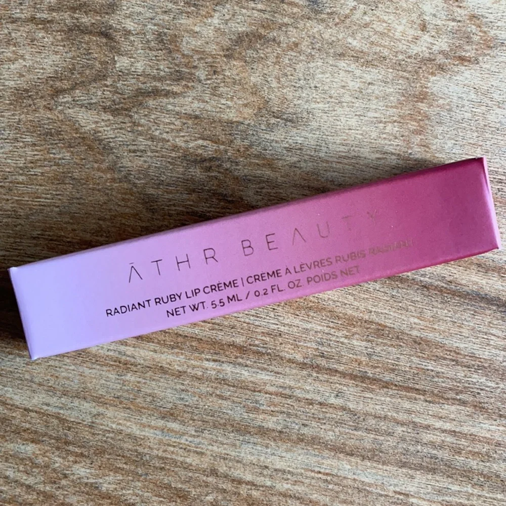 ĀTHR BEAUTY Radiant Ruby Lip Crème in Ruby color